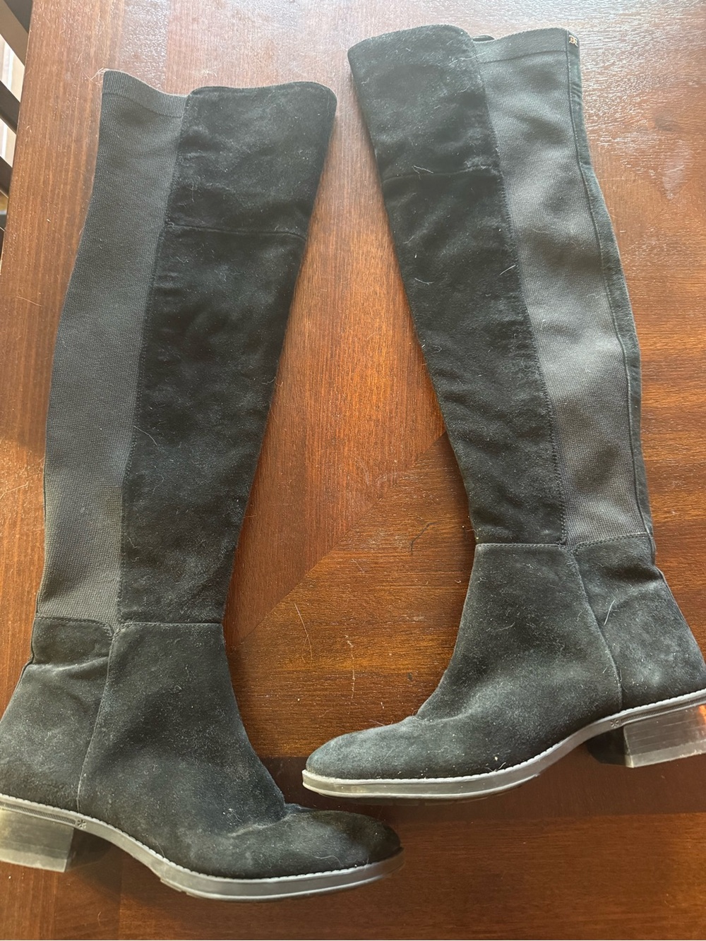 Sam Edelman Women's Black Over-the-Knee Suede Boots
